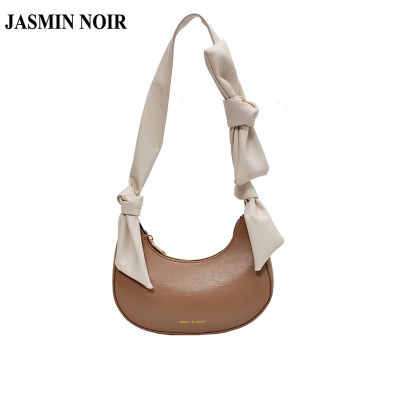 Jasmin Noir กระเป๋าถือกระเป๋าสะพายผ้าหนังเทียมแฟชั่นสําหรับผู้หญิง