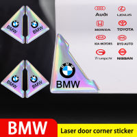 เคสกันกระแทกมุมประตูรถ2ชิ้นป้องกันการชนกันสติกเกอร์สำหรับ BMW 1 3 5ชุด X1 X3 X5 X2 E36 G30 G20 G02 F10 E60 F15 G05 E53 E39 E46 F48 F30 F25