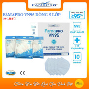 HỘP 10 CÁI N95 FAMAPRO 5 LỚP Khẩu Trang Y Tế Kháng khuẩn Famapro VN95 5
