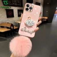 ที่คาดผมรูปหงส์กากเพชรสุดหรูเคสโทรศัพท์ HP ฝาหลัง TPU นิ่มสำหรับ Huawei Mate 20 Mate 20 Pro Mate 20X Huawei Mate 30 Mate 30 Pro Huawei Mate 40 Mate 40 Pro Huawei Mate 50 Mate 50 Pro