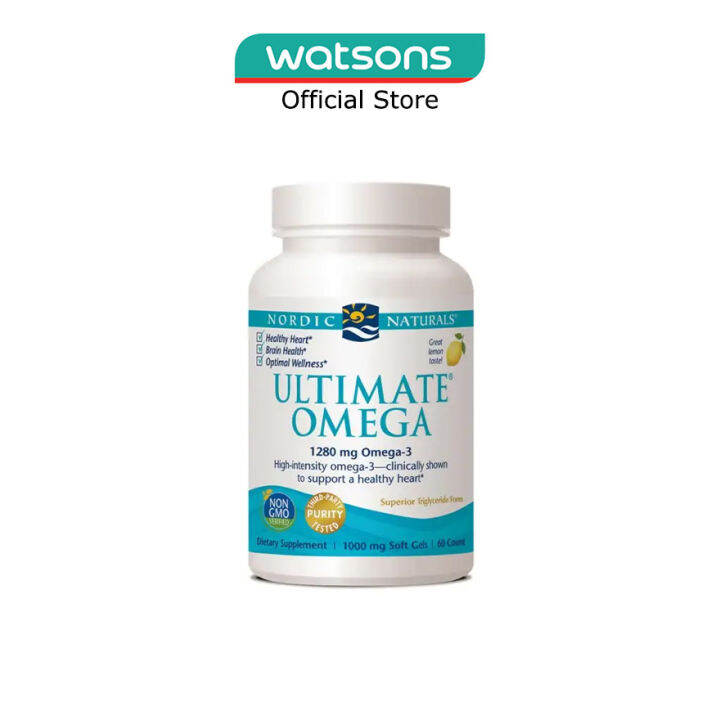 NORDIC NATURALS Ultimate Omega 1280Mg 60 Soft Gels Lazada Singapore