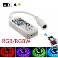 ตัวควบคุมบลูทูธ แบบไร้สาย WiFi RGB RGBW IR RF LED สำหรับ 5050 WS2811 WS2812B Pixel แถบ LED