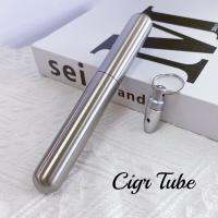 เคสที่เก็บหลอดสแตนเลสใหม่ Ciger ที่จับยาสูบ (16X2ซม.) พร้อมสว่าน