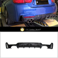 สำหรับ BMW 4 Series F32 F33 F36 435i M Sport 2014-2020ด้านหลัง Diffuser กันชนคาร์บอนไฟเบอร์ดู Boot Guard สปอยเลอร์แผ่น Splitter