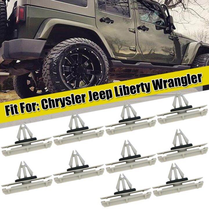 cw-20pc-car-moulding-fastener-rivet-retainer-gray-accessories-chrysler-liberty-55157055-aa