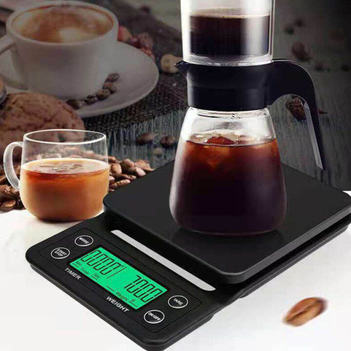 Precision Drip Coffee Scale Coffee Weighing 0.1g Drip Coffee Scale with Timer Digital Kitchen
