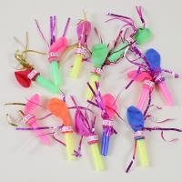 50Pcs Whistle Balloon Birthday Party Kids Inverted Toys Clown Props Gold Wire Gold Wire Party Favors Games Goodie Bag Filler