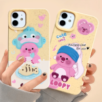 เคส RouJiang สำหรับ iPhone 15 14 13 12 11 Pro Max X Xr Xs Max 7 8 Plus SE 2020เคสโทรศัพท์ลายการ์ตูนสุดคลาสสิคที่ดูน่ารัก