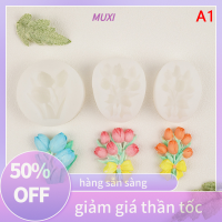 ?【HOT SALE】MUXI แม่พิมพ์ซิลิโคนฟองดองรูปดอกทิวลิปแบบทำมือแม่พิมพ์ช็อคโกแลตอบเค้กแบบทำมือด้วยน้ำมันหอมระเหย