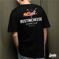 【HOT】Just Say Bad ® เสื้อยืดลาย รุ่น Micky Cheese สีดำ  ( ลิขสิทธิ์แท้ ) แขนสั้น เสื้อยืดชาย หญิง M L XL 2XL  TS100%cotton