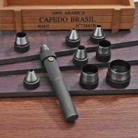 【CW】 10 pcs/set Heavy Duty Hollow Leather Punch Set Puncher Tools Holes Perforating