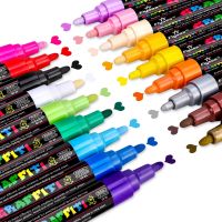 Metallic Marker 1224 Colors to Choose 1.8-2.5mm 3.0mm Extra Fine Point Paint Marker Non-toxic Permanent Marker Pen DIY Art su