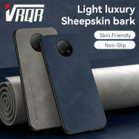 VRQR หนังแกะสำหรับ Xiaomi Redmi Note 9T เคสโทรศัพท์การดูแลผิวที่กันลื่นแสงหรูหราสัมผัสที่สง่างามและหรูหรา