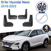 สำหรับ Hyundai Nexo 2019 ~ 2023 2020 2021 2022 FE Mudflap 4x รถด้านหน้าล้อ Mudguards Splash Auto Parts Guards Mudflaps อุปกรณ์เสริม