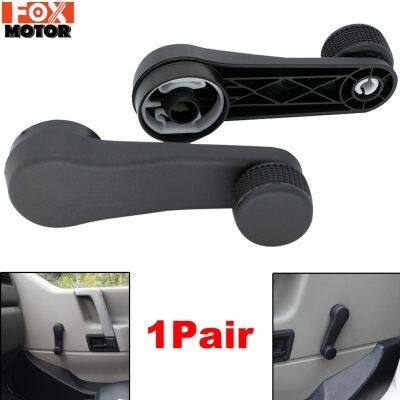 ✕✾♙ 2pcs Car Window Winder Handle For VW Golf MK3 MK4 Vento Bora Polo 6N1 Beetle Caddy Skoda Octavia Fabia 1H0837581D Black ABS