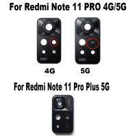 ของแท้ใหม่เหมาะสำหรับ Xiaomi Redmi Note 11 PRO + PLUS 4G 5G ฝาปิดที่วางกระจกพร้อมกรอบกล้องหลังกระจกกล้องมองหลัง