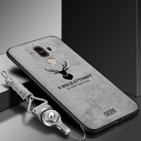 LANLIN สำหรับ Huawei Mate 9 Pro Huawei Mate 9 Mate 8เคสโทรศัพท์,ผ้ากวางรูปแบบอ่อนซิลิคอน TPU ผ้า Texture ฝาหลังสำหรับ Huawei Mate 9 Pro ฟรี String