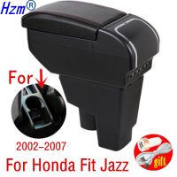 Arm Rest For Honda Fit Jazz 2002-2007 Hatchback Armrest Center Centre Console Storage Box with USB Charging Pipe Fittings Accessories