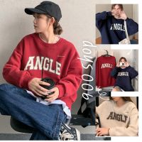 900Shop?เสื้อสเวตเตอร์ผ้าสำลี สกรีนลาย ANGLE 3 สี