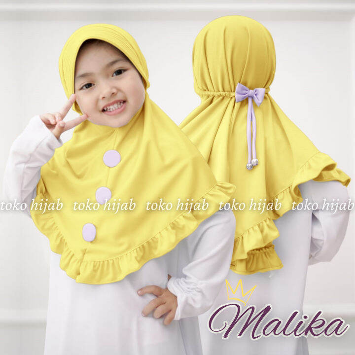 Hijab Anak Perempuan Malika / Hijab Anak Terbaru Kekinian / Hijab Anak