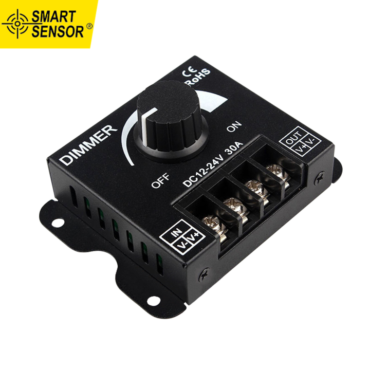 Smart Sensor 1224V 30A LED Light Dimmer Stepless Dimming PWM Dimmer
