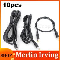 Merlin Irving Shop 10x 5.5X2.5mm DC male to male Extension power supply Cable Plug Cord 0.5m 1.5M 3meter wire connector Adapter for strip camera q1