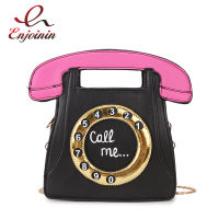 Fashion Phone Design Shoulder Crossbody Bag Women Fashion Purses and Handbags Casual Girl Retro Shopping Street School Pouch Pu