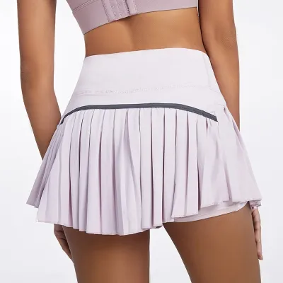 【CC】❄☊◕  Tennis Skirts Shorts With Lining Waist Athletic Short Dry Workout Skort