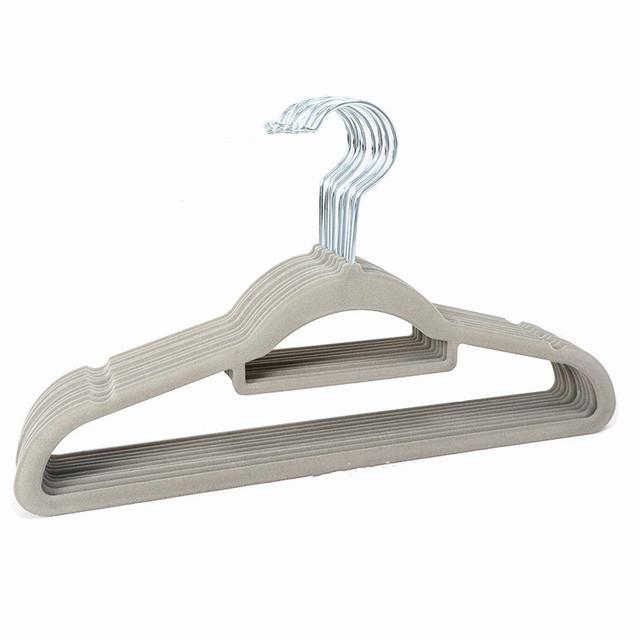 hanger-non-slip-plastic-flocking-velvet-coat-flocked-custom-hanger-seamless-drying-rack-for-jacket-pant-dress-clothes-10pcs