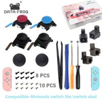 DATA FROG Joystick 3D Analog Thumb Stick Replacement Joycon Spare Kit For Nintendo Switch LITE OLED Controller Repair Screw Tool