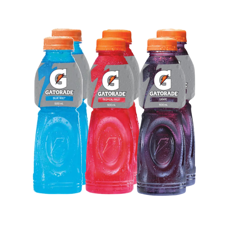 Gatorade Pack of 5+1 500ml Blue Bolt Tropical Fruit Grapes Lazada PH