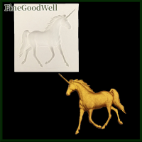 FineGoodWell 3D Unicorn Horse shaped ซิลิโคนเค้กแม่พิมพ์ fondant ตกแต่งแม่พิมพ์ DIY เครื่องมือ