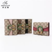 [COD] Explosive Ladies Wallet Short Folding European and Presbyopia Fashion Leather Factory Sales