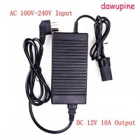 Dawupine 120W ตัวแปลงไฟฟ้า Ac 220V(100 ~ 240V) อินพุต Dc 12V 10A อะแดปเตอร์เอาต์พุตไฟฟ้าในรถยนต์ปลั๊กไฟฟ้าอ่อน