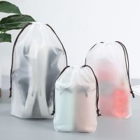 №卐✻ 3/5pcs Travel Storage Bag Portable Shoe Clothes Organzier Drawstring Suitcase Organzier Transparent Underwear Makeup Storage Bag