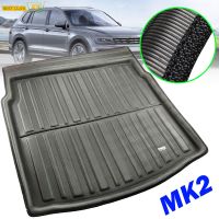 Tailored Boot Liner ด้านหลัง Cargo Mat ถาดพรมสำหรับ VW Tiguan II MK2ฐานล้อยาวรุ่น2016 2017 2018