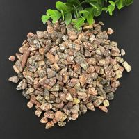 【cw】 7 9mm 500g Leopard Grain Stone Gravel Transparent Pot Garden Healing Ornament ！