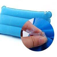 Blue Inflatable Pillow Light Inflation Portable Occipital Neck Easy To Store Multifunctional Cushion Camping Travel pillows