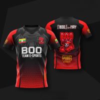 in stock 2023 Design kaos Esport jersey Gaming Fullprinting Baju Game BOO TEAM E-SPORTS T-shirt design，Contact the seller to customize the name and logo for free