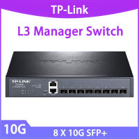 J72 TP-Link 10Gbe Switch Sfp + 10G เครือข่าย3ชั้น8*10000Mbps เครือข่ายการจัดการเว็บฮับ NAS Core Network