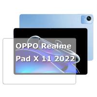 แผ่น Realme สำหรับ Oppo X 10.95นิ้วแท็บเล็ตกระจกเทมเปอร์ Realmepad X 2022กระเป๋าป้องกันจอแท็บแล็ตกันรอยขีดข่วนฟิล์มใสเป็นพิเศษ