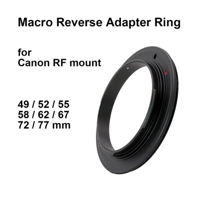 Puluz แหวนอะแดปเตอร์เลนส์มาโคร สําหรับ Canon EOS RF Mount 49 52 55 58 62 67 72 77 มม.