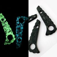 1pc Carbon Fibre Knife Handle Luminous Spine Keel Back Spacer for Spyderco C81 Paramilitary 2 Para2 PM2 Noctilucent Dorsal Ridge Colanders Food Strain