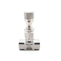 High Precision 1/4" BSPP Female Bulkhead 316L Stainless Steel Shut Off Needle Valve Flow Micro Regulating Metering