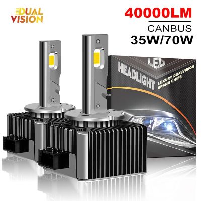 Bualvision D1S LED Headlights HID D3S D2S D1R D2R D3R Turbo LED 40000LM CSP Chip 6000K White 70W Plug and Play Bulbs  LEDs  HIDs
