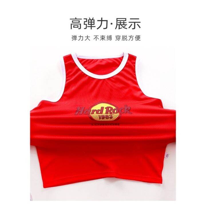 80-160cm-childrens-breathable-sports-suit-basketball-uniform-casual-vest-baby-sleeveless-jersey-performance-clothing-quick-drying-korean-version