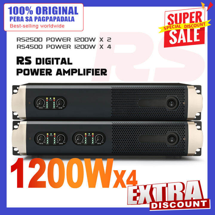 RS2500/RS4500 digital power amplifier 2/4 channel power amplifier 1200