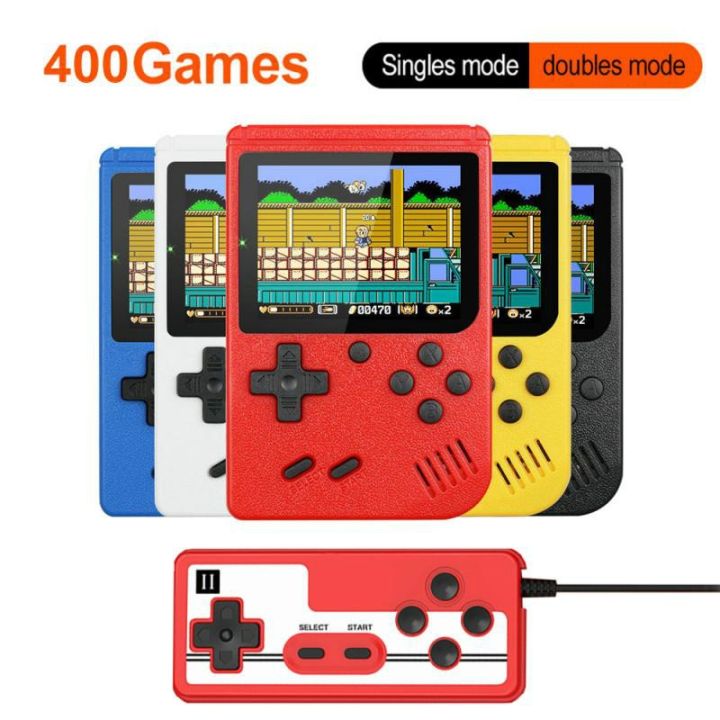 3นิ้วเกมคอนโซลแบบใช้มือถือ400ใน1เกมคอนโซลวิดีโอย้อนยุค8บิตเกมเครื่องเล่นเกมเครื่องเล่น-gamepads-สำหรับของขวัญเด็ก