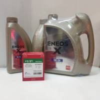 ENEOS-X 0W-20 SP ECO FULLY SYN ขนาด3+1+1ลิตร เอเนออส เอ็กซ์ 0W-20 SP อีโค่ ฟูลลี่ ซิน แถมกรองน้ำมันเครื่อง ฟรี