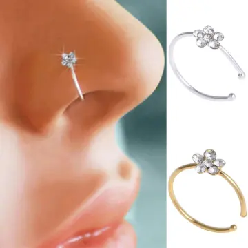 Buy Giva 925 Sterling Silver Coiled Hoop Nose Ring at Rs.1098 online |  Jewellery online